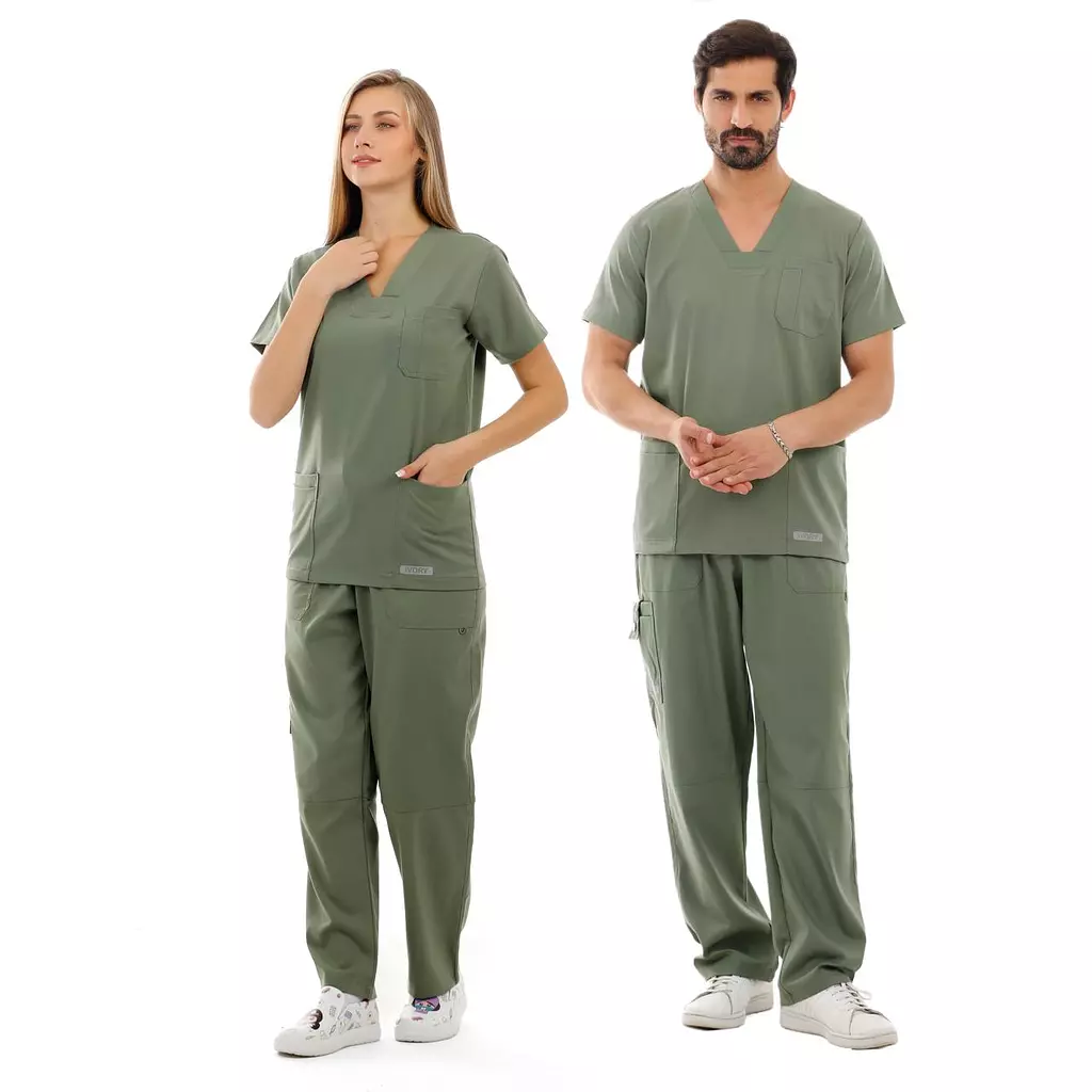 Olive Green New Dynamic Scrub